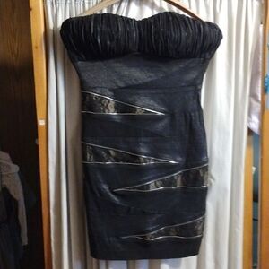 Vintage Entry strapless cocktail dress